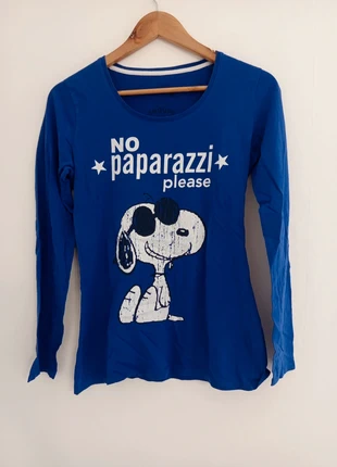 T-shirt manches longues Snoopy bleu – Taille 36 (T2), brand: Cache Cache, condition: Very good, size: S / 36 / 8, €2.50, €3.33 includes Buyer Protection