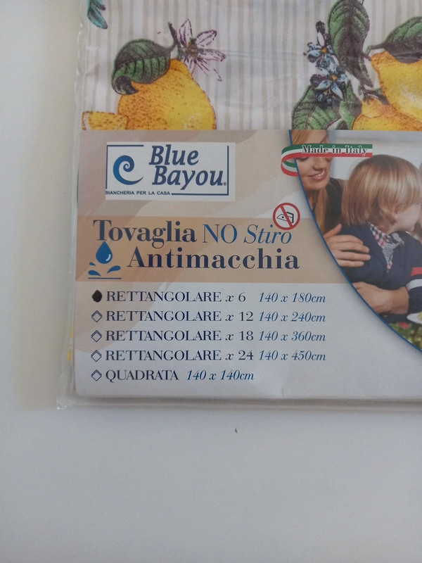 Tovaglia Rettangolare Antimacchia Limoni 🍋