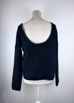 Pull maille Sezane bleu marine dos ouvert chic - Taille M - 38, merk: Sézane, staat: Heel goed, maat: M / 38 / 10, € 65,00, € 68,95 inclusief Kopersbescherming