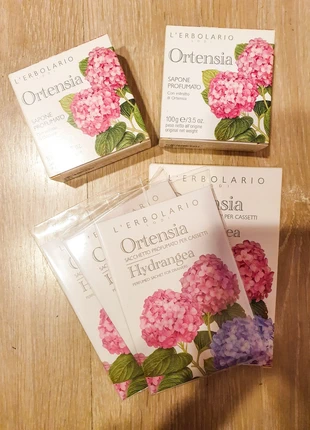 Set Ortensia Erbolario, merk: l erbolario, staat: Nieuw met prijskaartje, € 14,00, € 15,40 inclusief Kopersbescherming