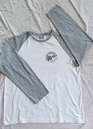 Maglia a Maniche Lunghe Raglan Bianco/Grigio, Alpinist Expert, merk: sol's, staat: Heel goed, maat: XL, € 10,00, € 11,20 inclusief Kopersbescherming