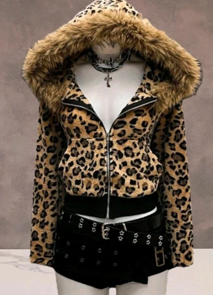 Felpa Leopardata Y2k Gothic Vintage Style-stile bratz, marque: y2k, état: Très bon état, taille: S / 36 / 8, 34,99 €, 37,44 € Protection acheteurs incluse