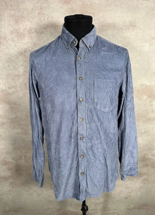 Chemise Vintage En Velours Côtelé / Corduroy Canda bleu clair texture froissée taille S, brand: Vintage Dressing, condition: Very good, size: S, €20.00, €21.70 includes Buyer Protection Pro
