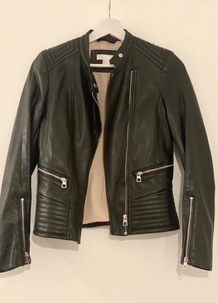 Veste Motard Smili cuir, marke: H&M, zustand: Gut, größe: XS / 34 / 6, 9,00 €, 10,15 € inklusive Vinted-Käuferschutz