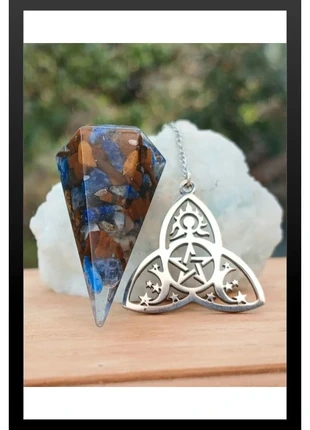 Pendule divinatoire lapis-lazuli, marque: lapis lazuli, état: Très bon état, 22,00 €, 23,80 € Protection acheteurs (Pro) incluse