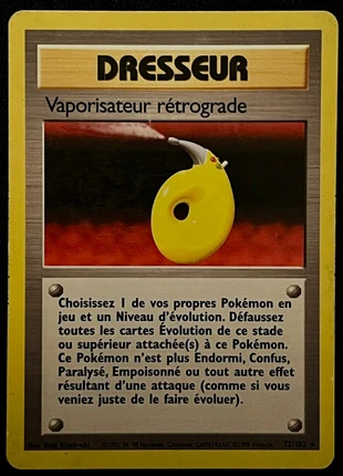Carte Pokémon Vaporisateur rétrograde 72/102 - Wizards Set de Base 1999, merk: Pokémon, staat: Goed, € 19,30, € 20,97 inclusief Kopersbescherming
