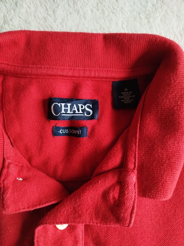 Polo Chap'S by Ralph Lauren rouge taille M - photo numéro 3