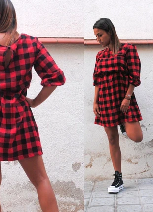 Vestido cuadros , marque: chicboho, état: Neuf avec étiquette, taille: S / 36 / 8, 15,00 €, 16,45 € Protection acheteurs incluse