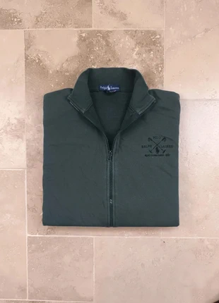 Veste pull Ralph Lauren vintage full zip - Homme M - Vert foncé logo marine, marque: Ralph Lauren, état: Très bon état, taille: M, 55,00 €, 58,45 € Protection acheteurs (Pro) incluse