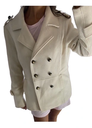 Manteau crème beige à boutons taille M/L, zustand: Sehr gut, größe: L / 40 / 12, 10,00 €, 11,20 € inklusive Vinted-Käuferschutz