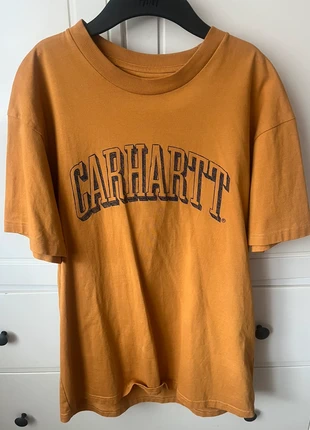 Mens Small Carhartt Tshirt Mustard Yellow Printed Tee, brand: Carhartt, condition: Very good, size: S, £7.00, £8.05 includes Buyer Protection