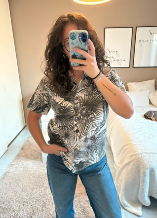 Motif jungle / chemise unisex jungle / chemise à motif tropical / chemise épaisse, staat: Nieuw zonder prijskaartje, maat: M / 38 / 10, € 13,00, € 14,35 inclusief Kopersbescherming