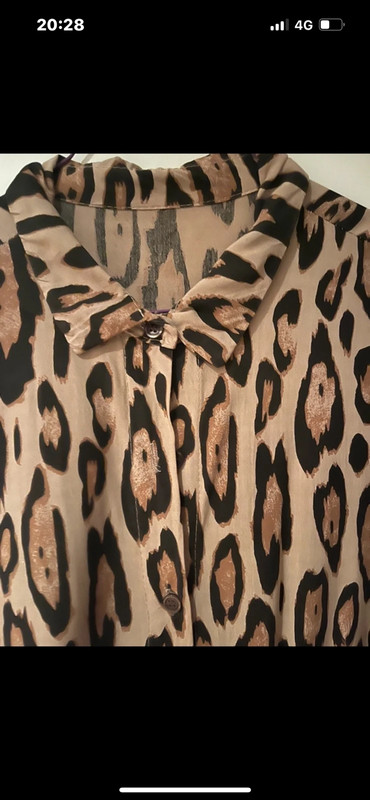 Longue robe chemisier léopard 1