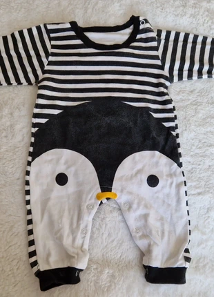 Pyjama Patpat pinguoin noir & blanc, marque: PatPat, état: Très bon état, taille: 3-6 mois / 62 cm, 9,00 €, 10,15 € Protection acheteurs incluse