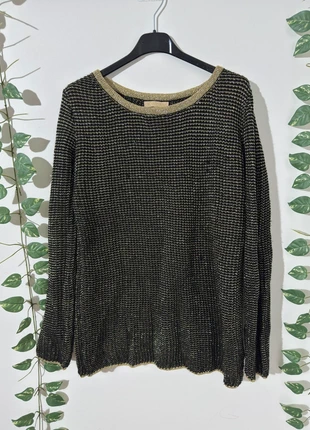 💟 Pull noir et doré Soky & Soka – taille unique (057), merk: Soky & Soka, staat: Heel goed, maat: Universele maat, € 5,00, € 5,95 inclusief Kopersbescherming