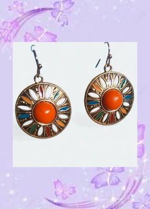 Pendientes mandala estilo boho chic 🧡, marque: Local, état: Neuf sans étiquette, 12,00 €, 13,30 € Protection acheteurs incluse