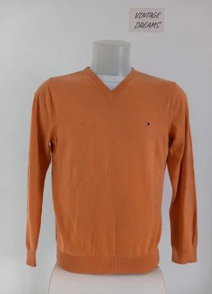 Pull Col V Tommy Hilfiger Orange Taille M     06100925, marque: Tommy Hilfiger, état: Bon état, taille: M, 12,00 €, 13,30 € Protection acheteurs (Pro) incluse