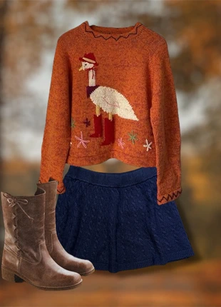 Cozy knit navy skirt, brand: Unic, condizioni: Nuovo senza cartellino, taglia: M / IT 42 / EU 38, €15.00, €16.45 include la Protezione acquisti