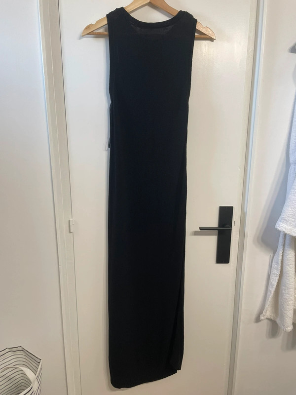 Vestido punto negro zara 2