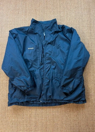 Veste Columbia vintage bleue doublée polaire logo brodé zippée coupe droite XL homme #0200, merk: Columbia, staat: Goed, maat: XL, € 23,75, € 25,64 inclusief Kopersbescherming Pro
