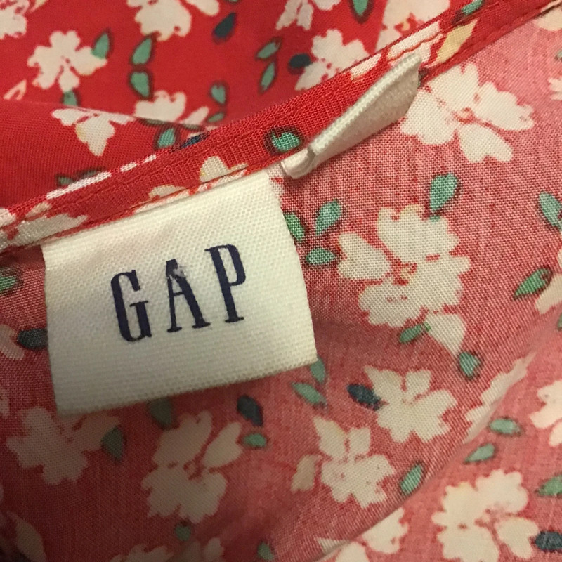 Y2K Gap Red Floral Summer Dress 2