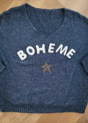 Pull Bohême bleu taille unique TBE, marque: Made In Italy, état: Très bon état, taille: M / 38 / 10, 10,00 €, 11,20 € Protection acheteurs incluse