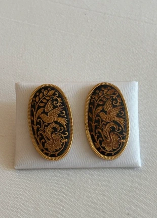 Toledo damascene art style design earrings, brand: Toledo, condition: New with tags, £16.00, £17.50 includes Buyer Protection