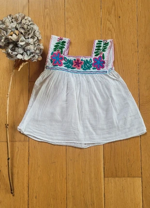 Blouse mexicaine, marca: Fabrication Artisanale, estado: Muy bueno, tamaño: 24-36 meses / 92 cm, 8,00 €, 9,10 € Protección al comprador incluida