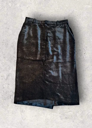 Jupe droite Paco Rabanne velours raz noir pailletté taille 38, marke: Paco Rabanne, zustand: Sehr gut, größe: M / 38 / 10, 45,00 €, 47,95 € inklusive Vinted-Käuferschutz