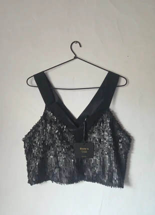 Sparkly Sequin Party Top by Siste’s – Perfect for New Year’s Eve – Size M, marque: Siste's, état: Neuf avec étiquette, taille: M / 38 / 10, 20,00 €, 21,70 € Protection acheteurs incluse
