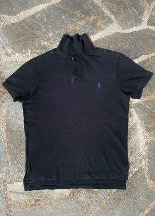 Polo t-shirt Ralph Lauren nera logo viola tg M, brand: Ralph Lauren, condizioni: Ottime, taglia: M, €15.00, €16.45 include la Protezione acquisti