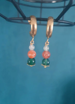 Boucles d'oreilles en pierres naturelles , brand: de.la.pierre.a.la.perle, condition: New with tags, €8.00, €9.10 includes Buyer Protection