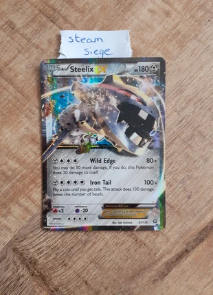 67 steelix ex steam siege engels 2016, merk: Pokémon, staat: Nieuw zonder prijskaartje, € 5,00, € 5,95 inclusief Kopersbescherming
