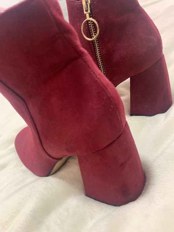 Botines color vino Vinted