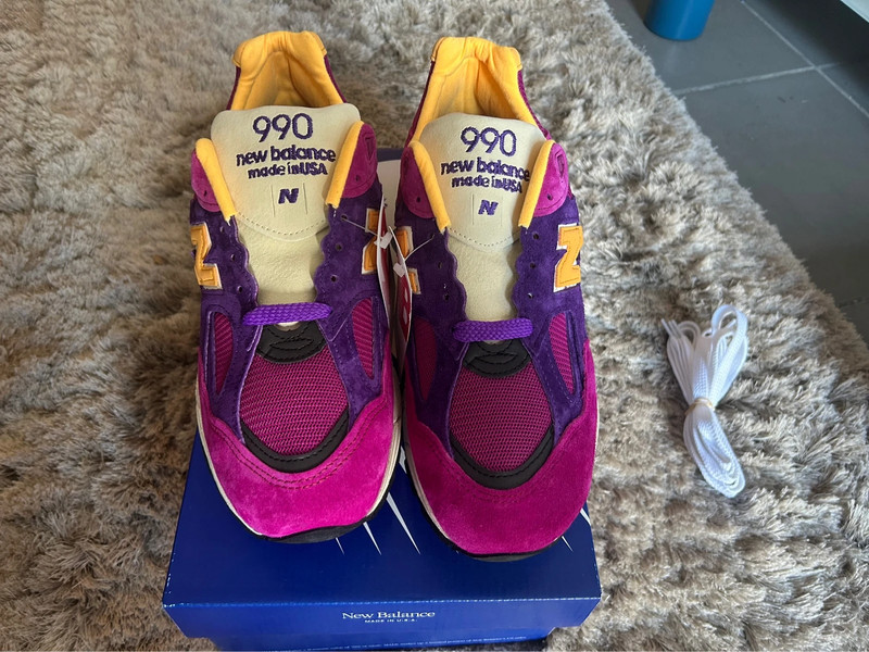 New balance hot sale purple yellow