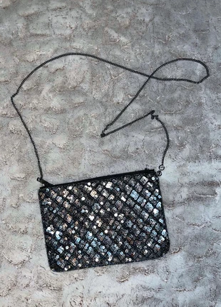 Sac pochette à sequins perles paillettes, brand: Primark, condition: Good, €2.00, €2.80 includes Buyer Protection