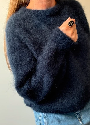 Pull oversize 80% mohair marine TU, brand: Intuition, condition: Very good, size: One size, €68.00, €72.10 includes Buyer Protection