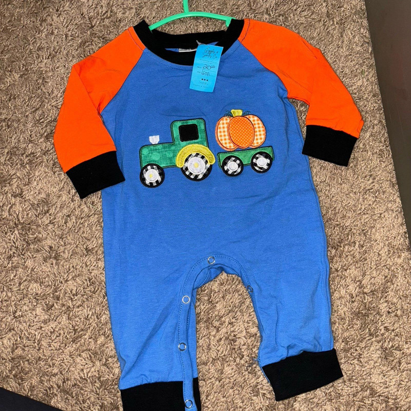 Fall Baby Boy Romper 6 Months NWT 1