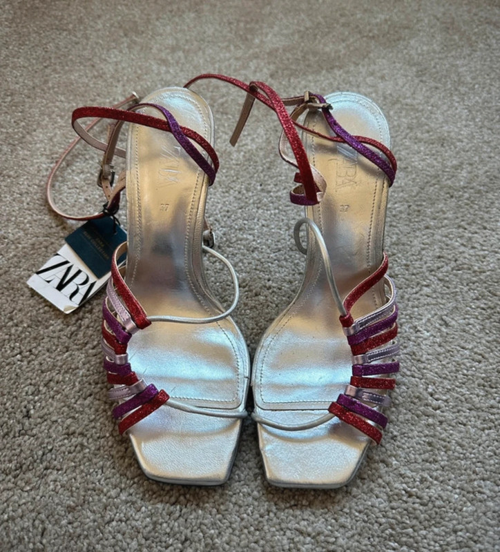 ZARA High Heel Sandals Blue Collection 1