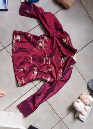 Veste chinoise en soie import, marke: Inconnu, zustand: Neu, mit Etikett, größe: L / 40 / 12, 10,00 €, 11,20 € inklusive Vinted-Käuferschutz