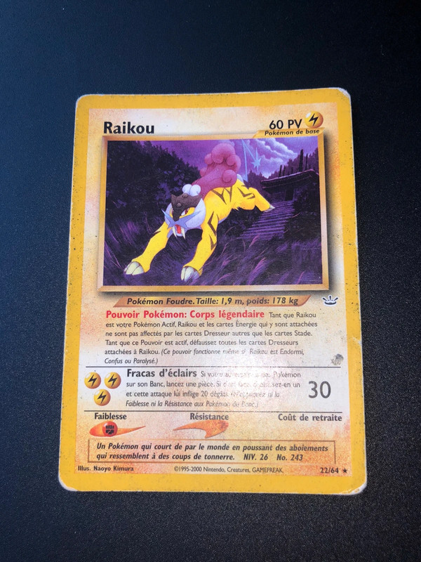 Carte Pokémon raikou ex SR bw4 japanese - Vinted