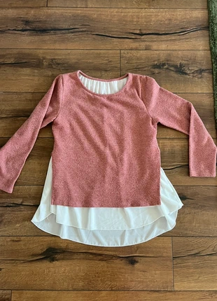 Schicker Einteiler – Pullover mit Blusen-Optik, staat: Heel goed, maat: M / 38 / 10, € 8,00, € 9,10 inclusief Kopersbescherming