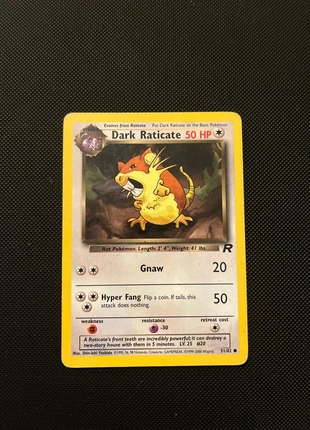 Dark raticate 51/82 pokemonkaart, merk: Pokémon, staat: Heel goed, € 1,50, € 2,28 inclusief Kopersbescherming
