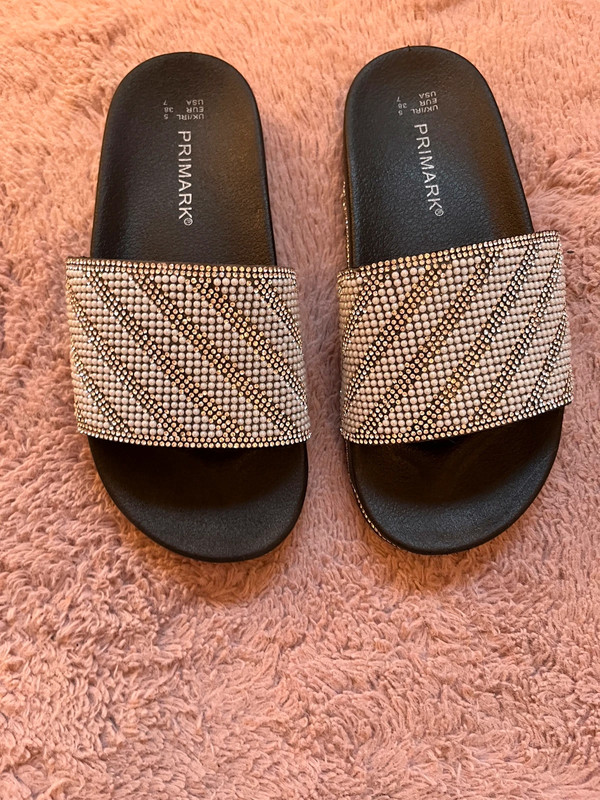 Sparkly Black Sliders