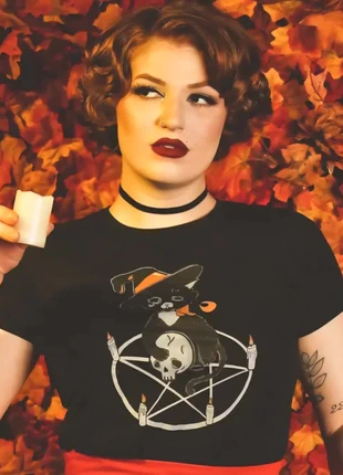 Pentagram cat top, new NO offers ta, brand: Mischief made, condition: New with tags, size: XXXL / 18, £26.50, £28.53 includes Buyer Protection