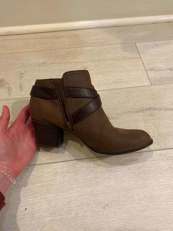 Brown bootie shoes 5