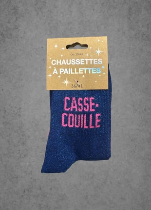 Chaussettes à paillettes (neuve), condition: Very good, size: One size, €4.10, €5.01 includes Buyer Protection Pro