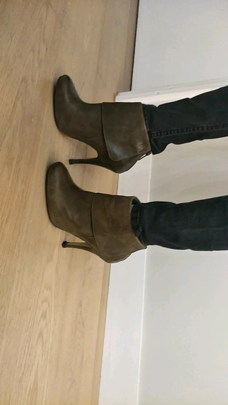 Boots San Marina en cuir vert kaki 37 Vinted