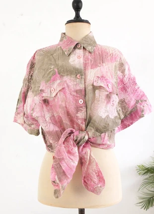 Camisa vintage retro floral tropical, marque: Vintage, état: Très bon état, taille: L / 40 / 12, 8,00 €, 9,10 € Protection acheteurs incluse