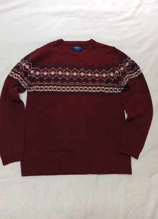 Jersey Pull&bear vintage de punto color marrón con estampado., marca: Pull & Bear, estado: Muy bueno, tamaño: M, 15,00 €, 16,45 € Protección al comprador incluida